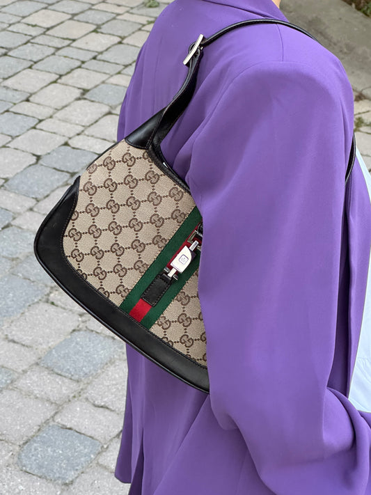 Gucci Jackie 1961 GG Canvas Shoulder Bag