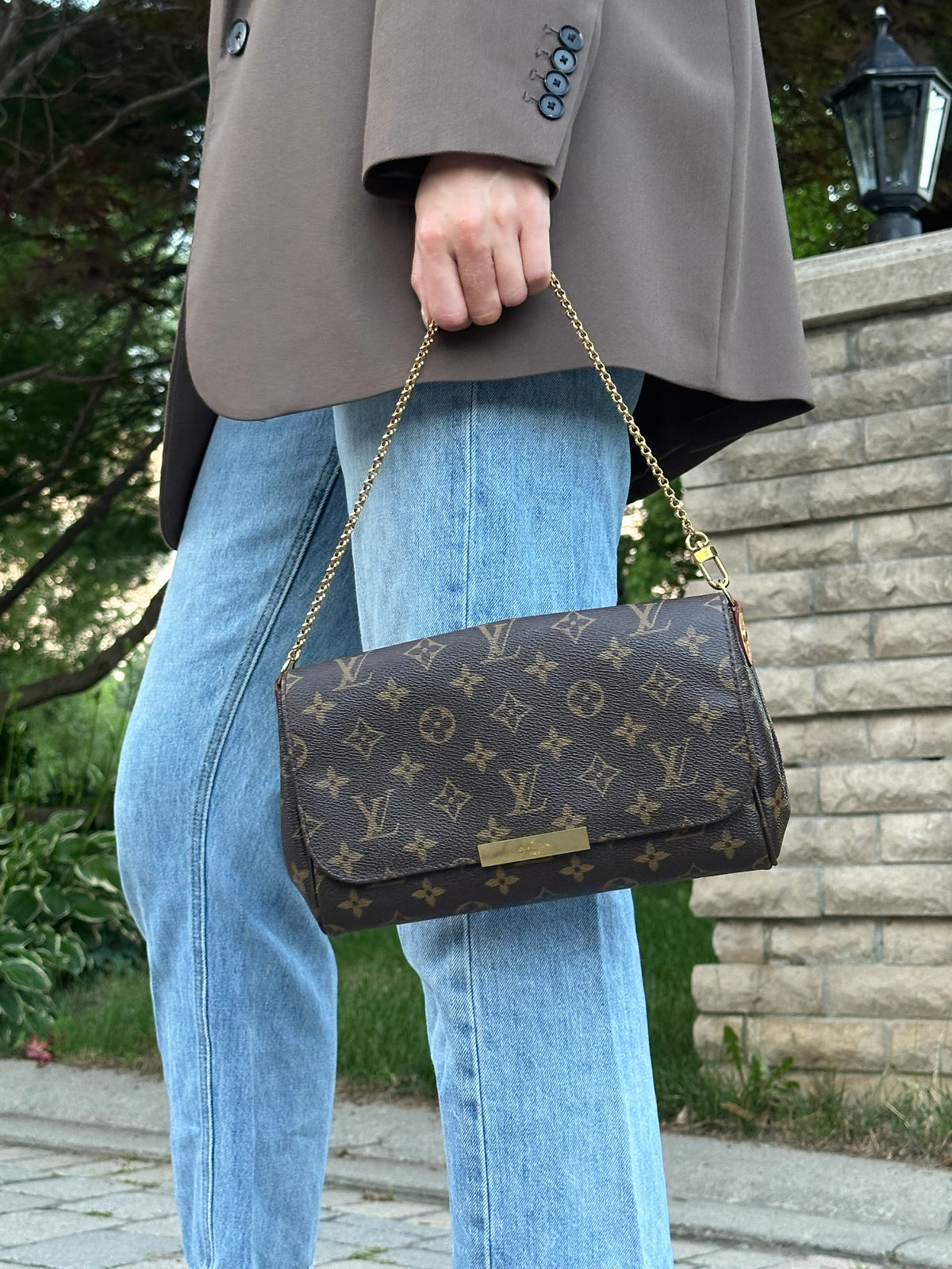Louis Vuitton Monogram Favorite MM Shoulder Crossbody Bag