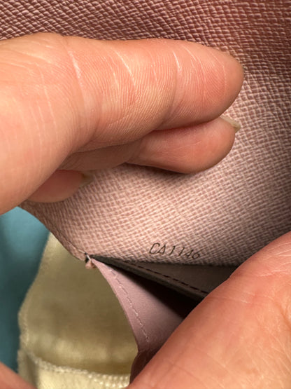 Louis Vuitton Emilie Monogram Wallet (Pink Button & Interior)