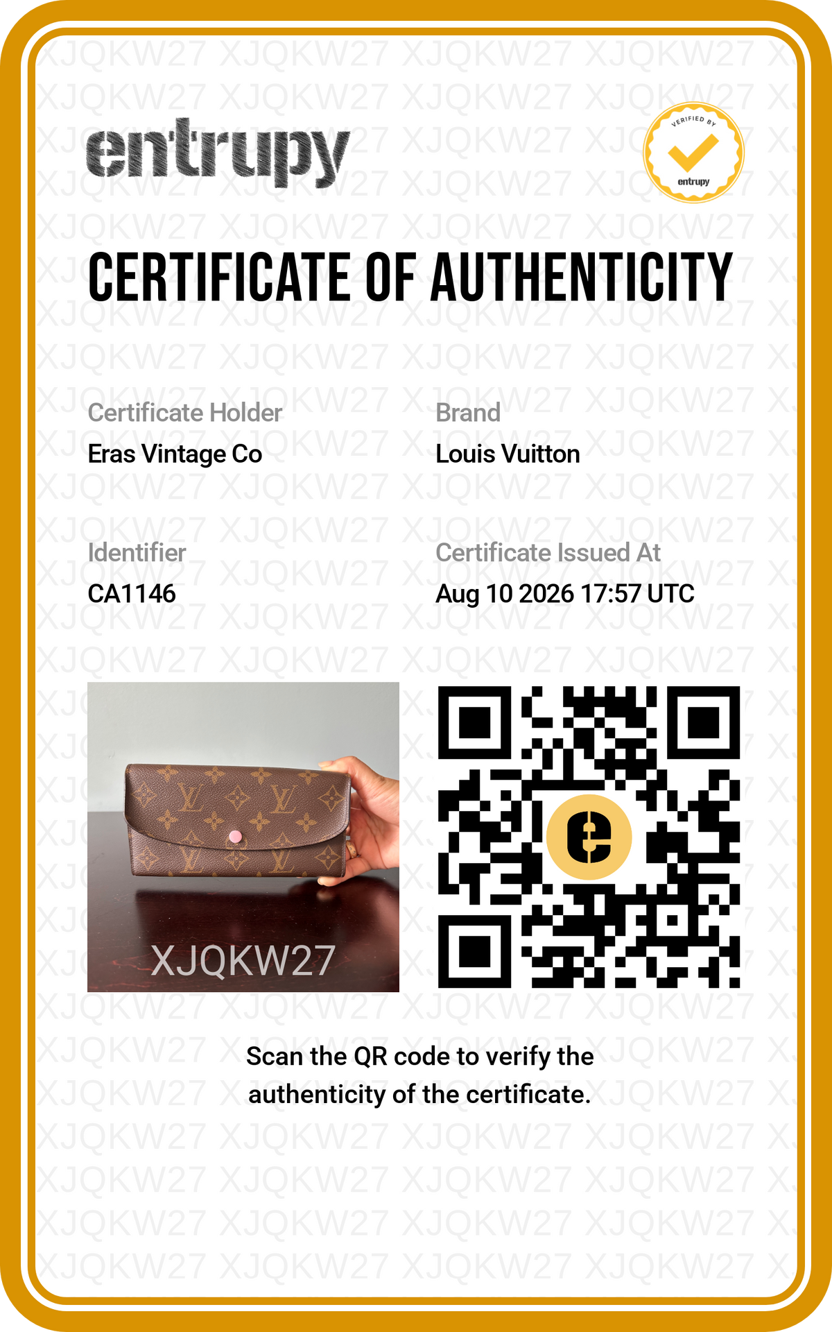 Louis Vuitton Emilie Monogram Wallet (Pink Button & Interior)