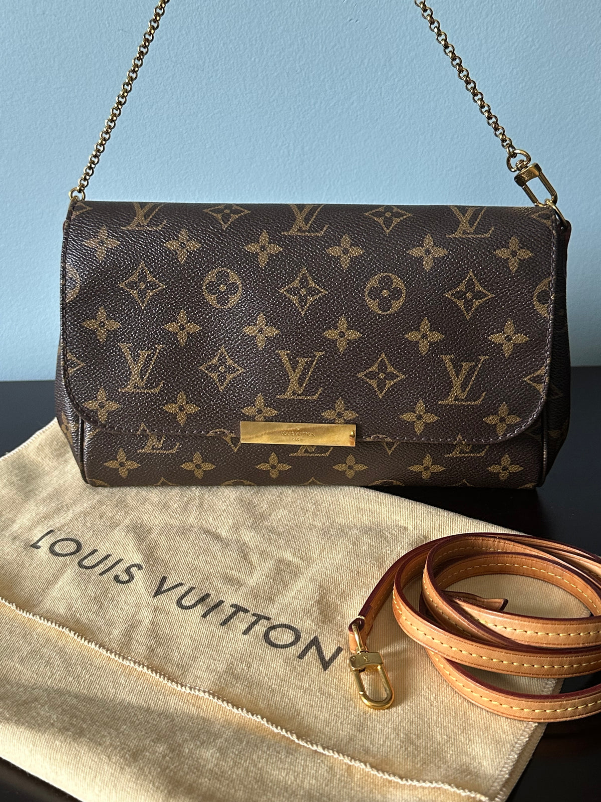 Louis Vuitton Monogram Favorite MM Shoulder Crossbody Bag