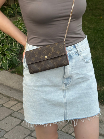 Louis Vuitton Monogram Snap Long Wallet