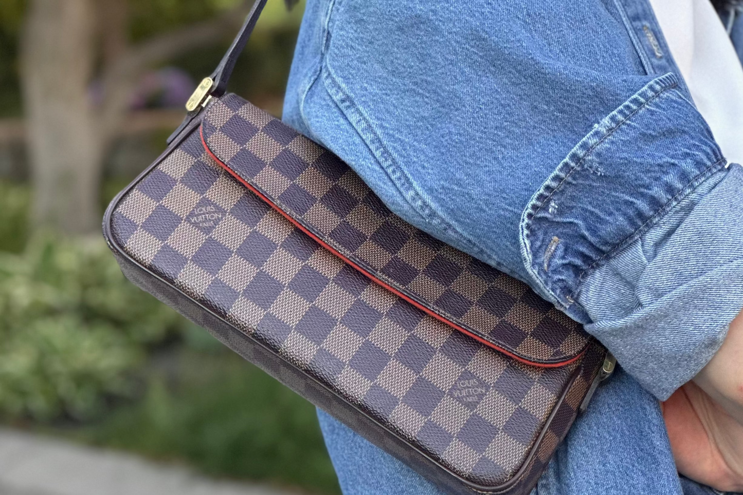 Louis Vuitton Damier Ebene Recoleta Shoulder Bag