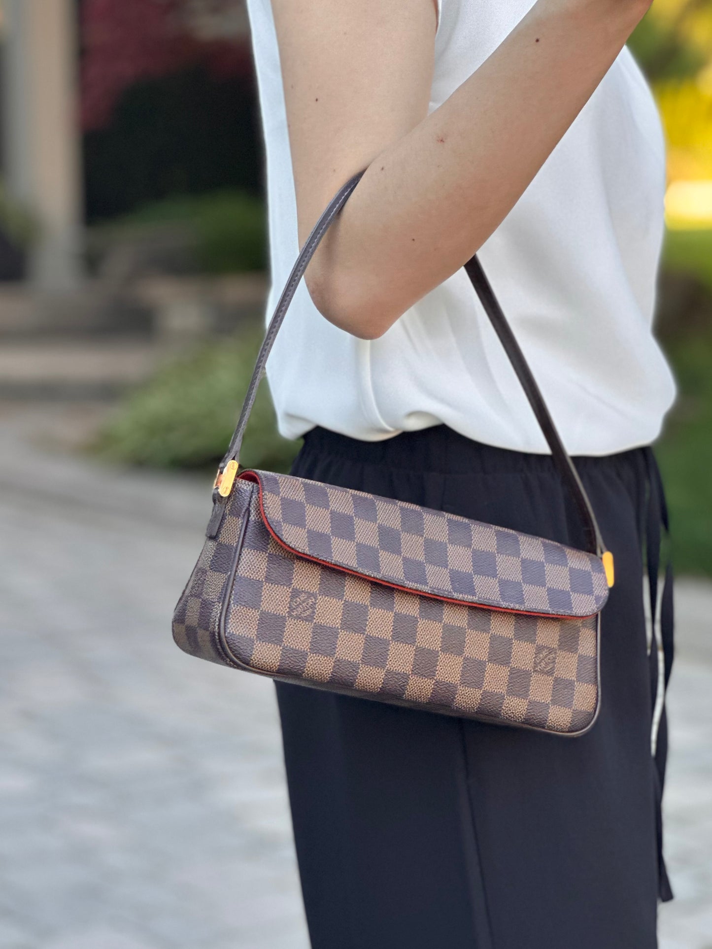 Louis Vuitton Damier Ebene Recoleta Shoulder Bag