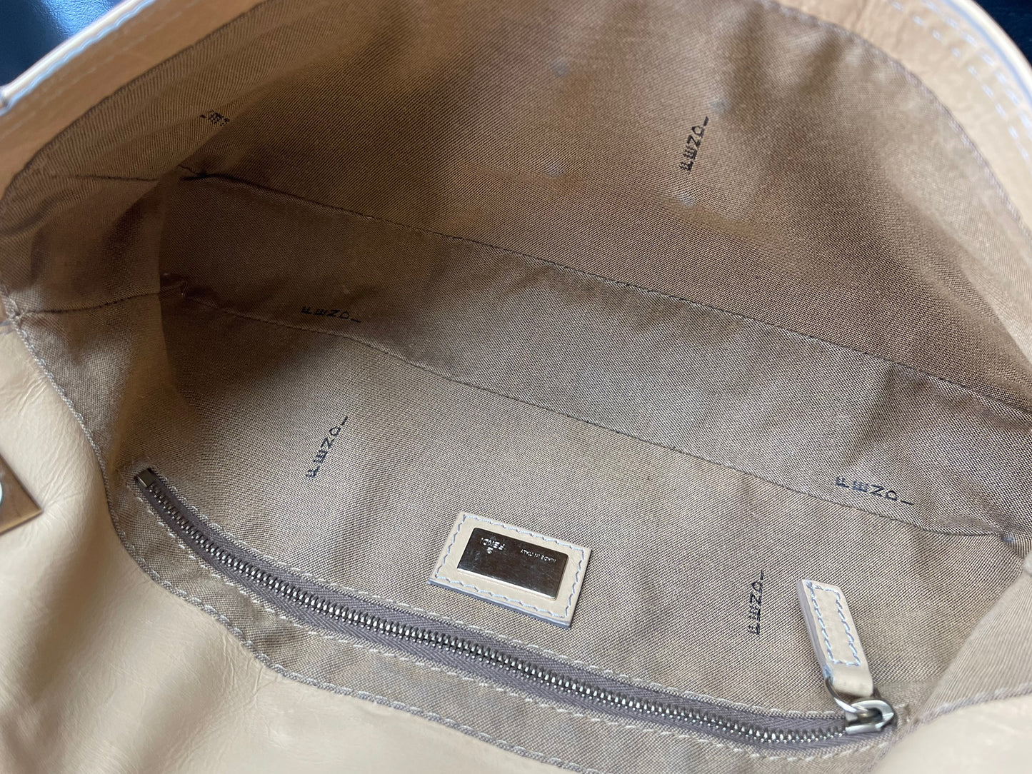 (Coming Soon) RARE Fendi Light Khaki Lambskin Baguette Shoulder/Crossbody Bag