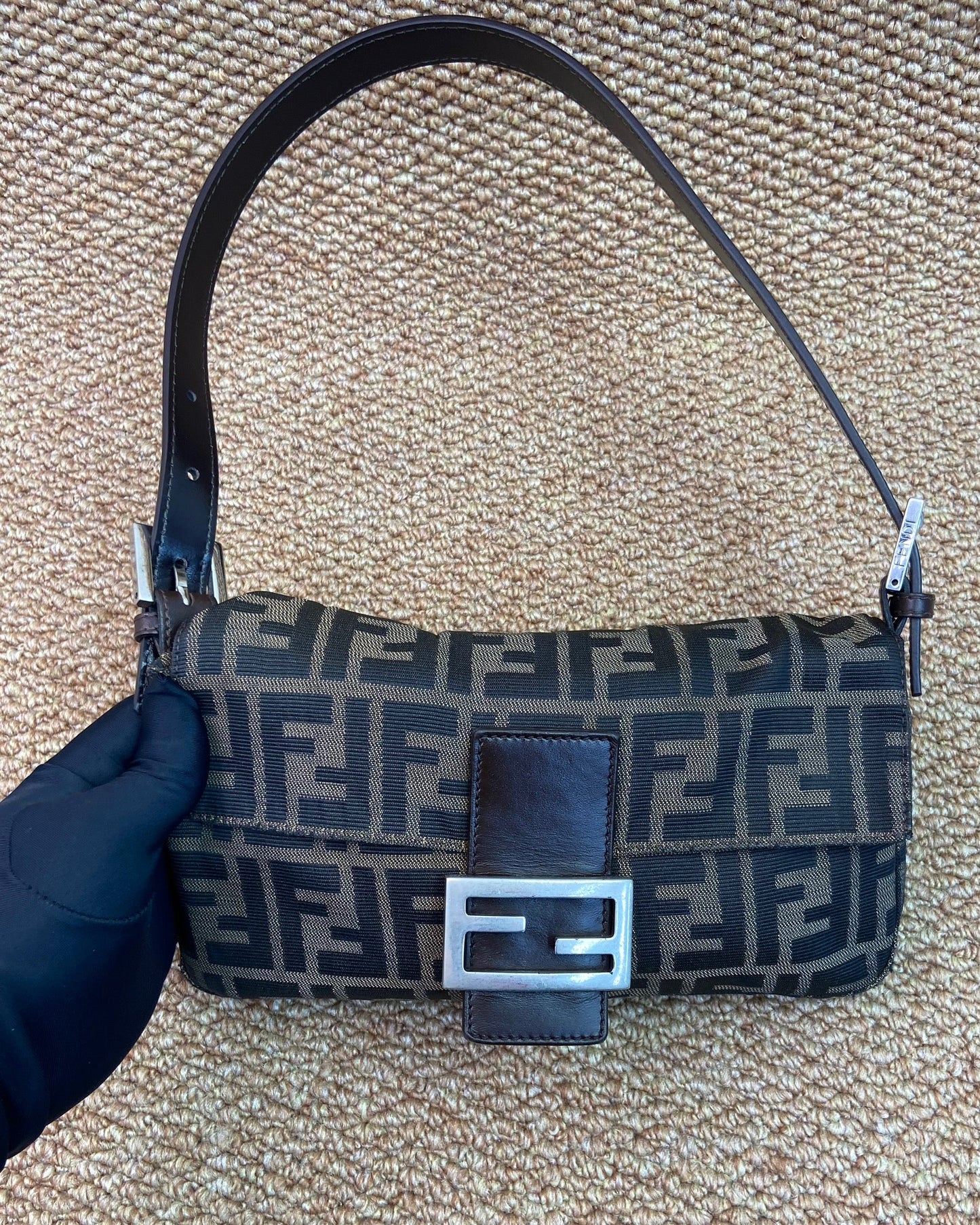 PRE-ORDER Fendi Zucca Baguette Shoulder Bag