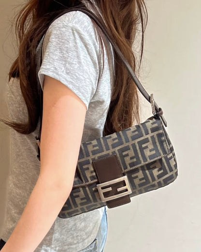 PRE-ORDER Fendi Zucca Baguette Shoulder Bag