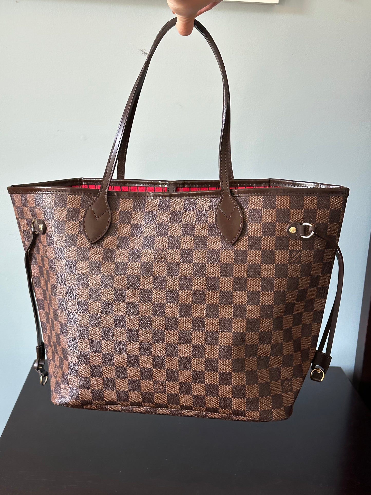 Louis Vuitton Damier Ebene Neverfull MM Tote