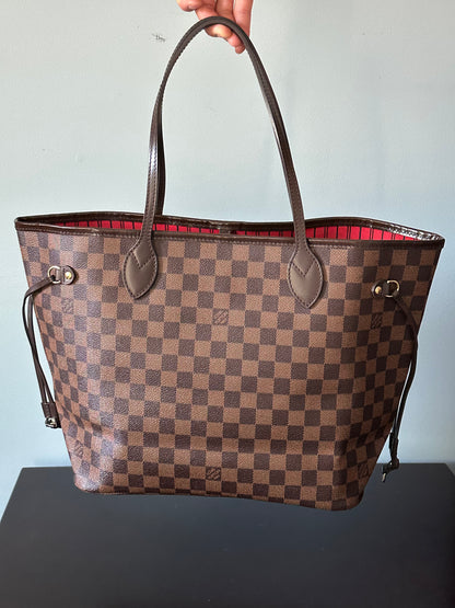 Louis Vuitton Damier Ebene Neverfull MM Tote