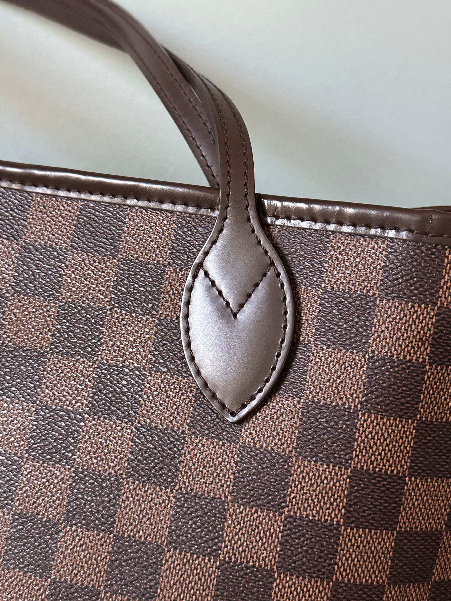 Louis Vuitton Damier Ebene Neverfull MM Tote