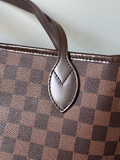 Louis Vuitton Damier Ebene Neverfull MM Tote