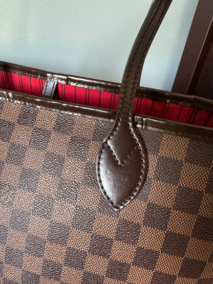 Louis Vuitton Damier Ebene Neverfull MM Tote