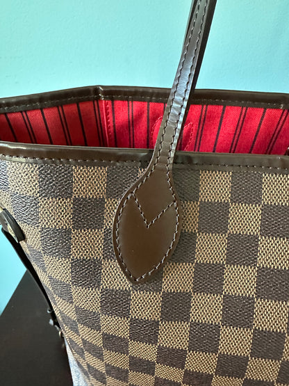 Louis Vuitton Damier Ebene Neverfull MM Tote