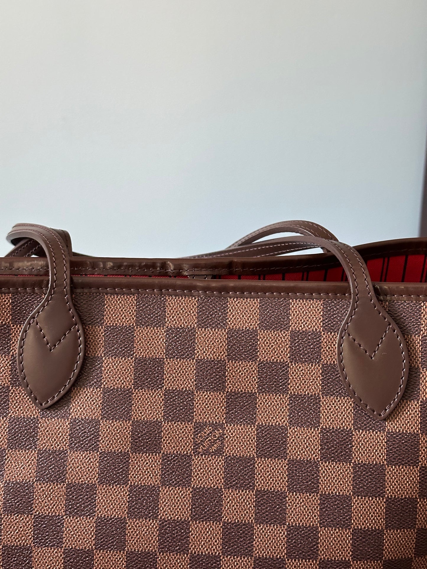 Louis Vuitton Damier Ebene Neverfull MM Tote