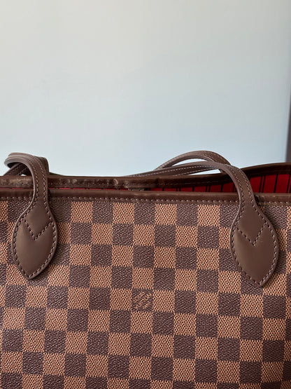 Louis Vuitton Damier Ebene Neverfull MM Tote