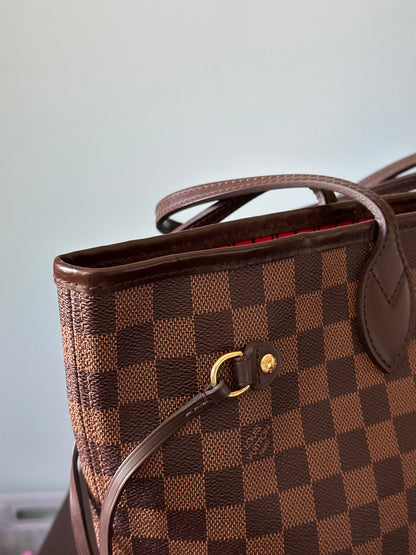 Louis Vuitton Damier Ebene Neverfull MM Tote