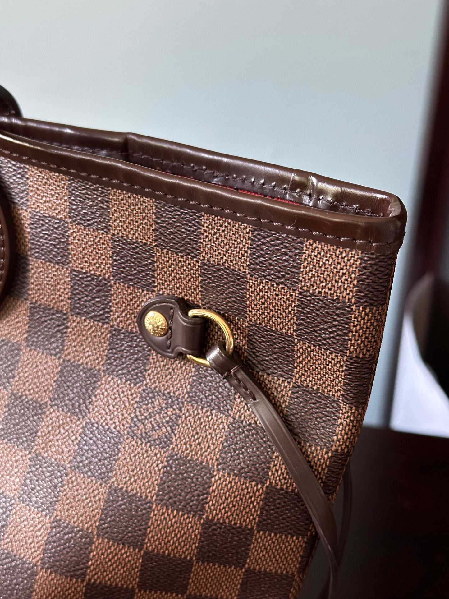 Louis Vuitton Damier Ebene Neverfull MM Tote