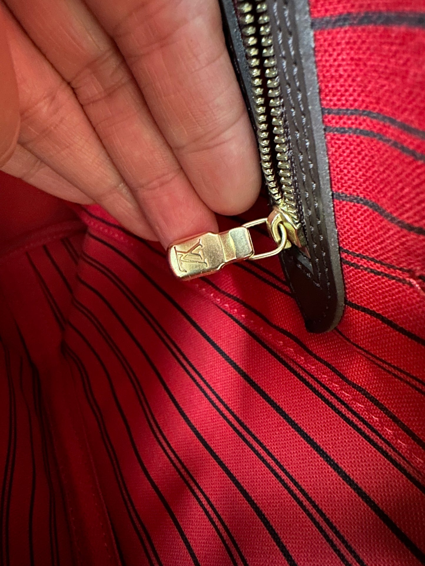 Louis Vuitton Damier Ebene Neverfull MM Tote