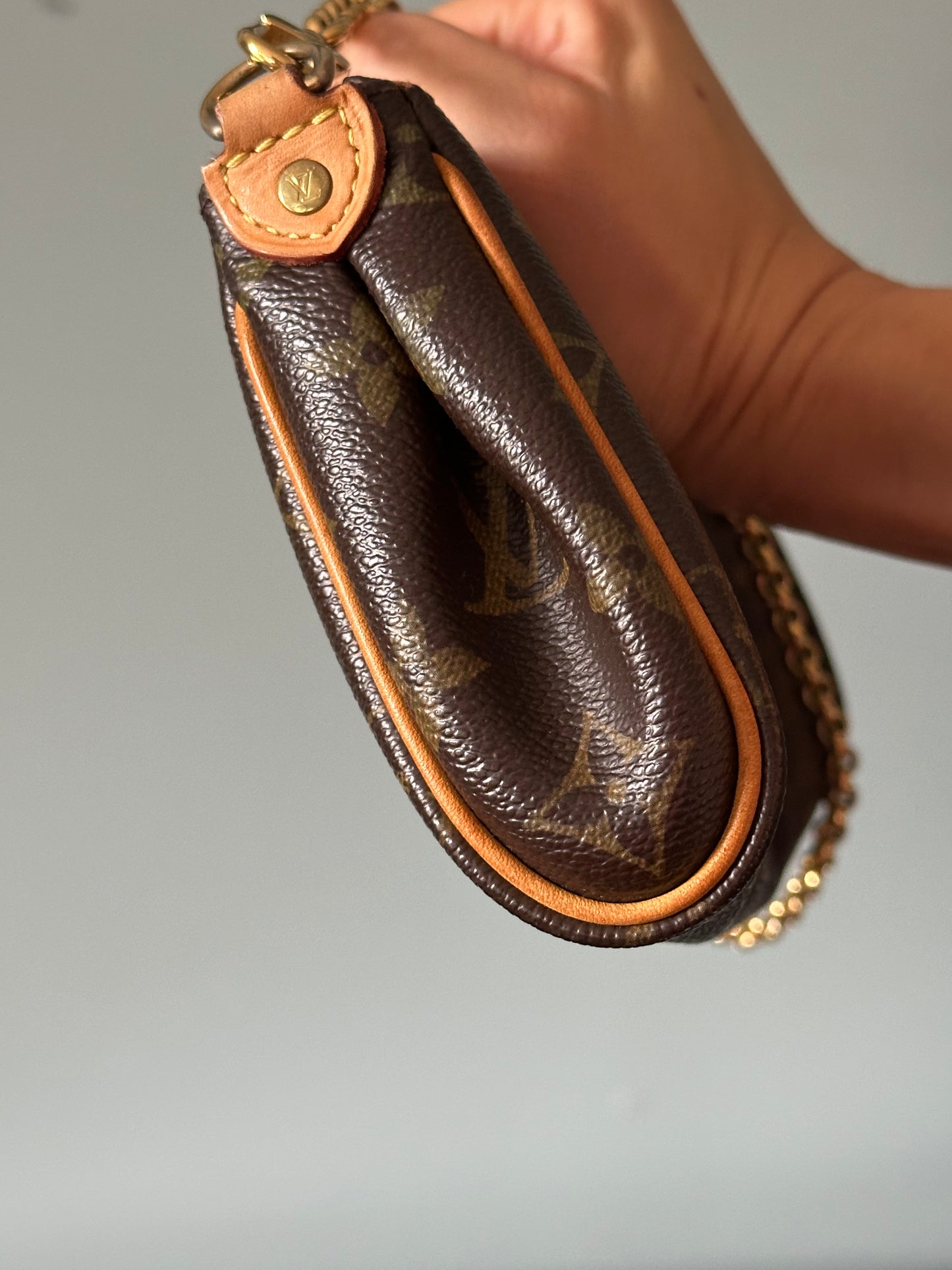 Louis Vuitton Monogram Pochette Eva Shoulder Crossbody Bag