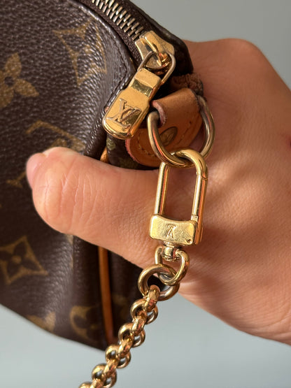 Louis Vuitton Monogram Pochette Eva Shoulder Crossbody Bag