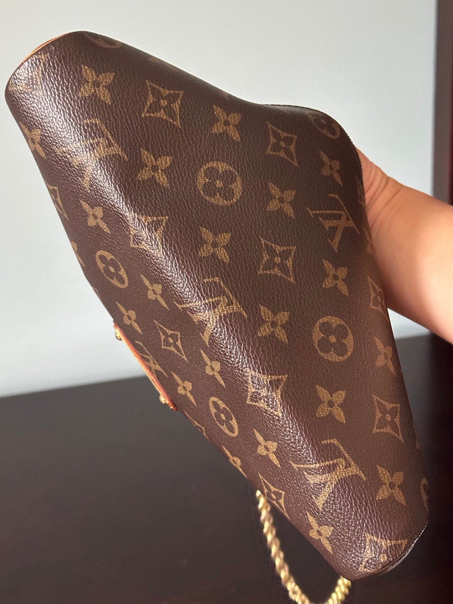 Louis Vuitton Monogram Pochette Eva Shoulder Crossbody Bag