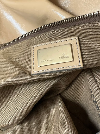 Fendi Lambskin Sand Beige Baguette Convertible Bag
