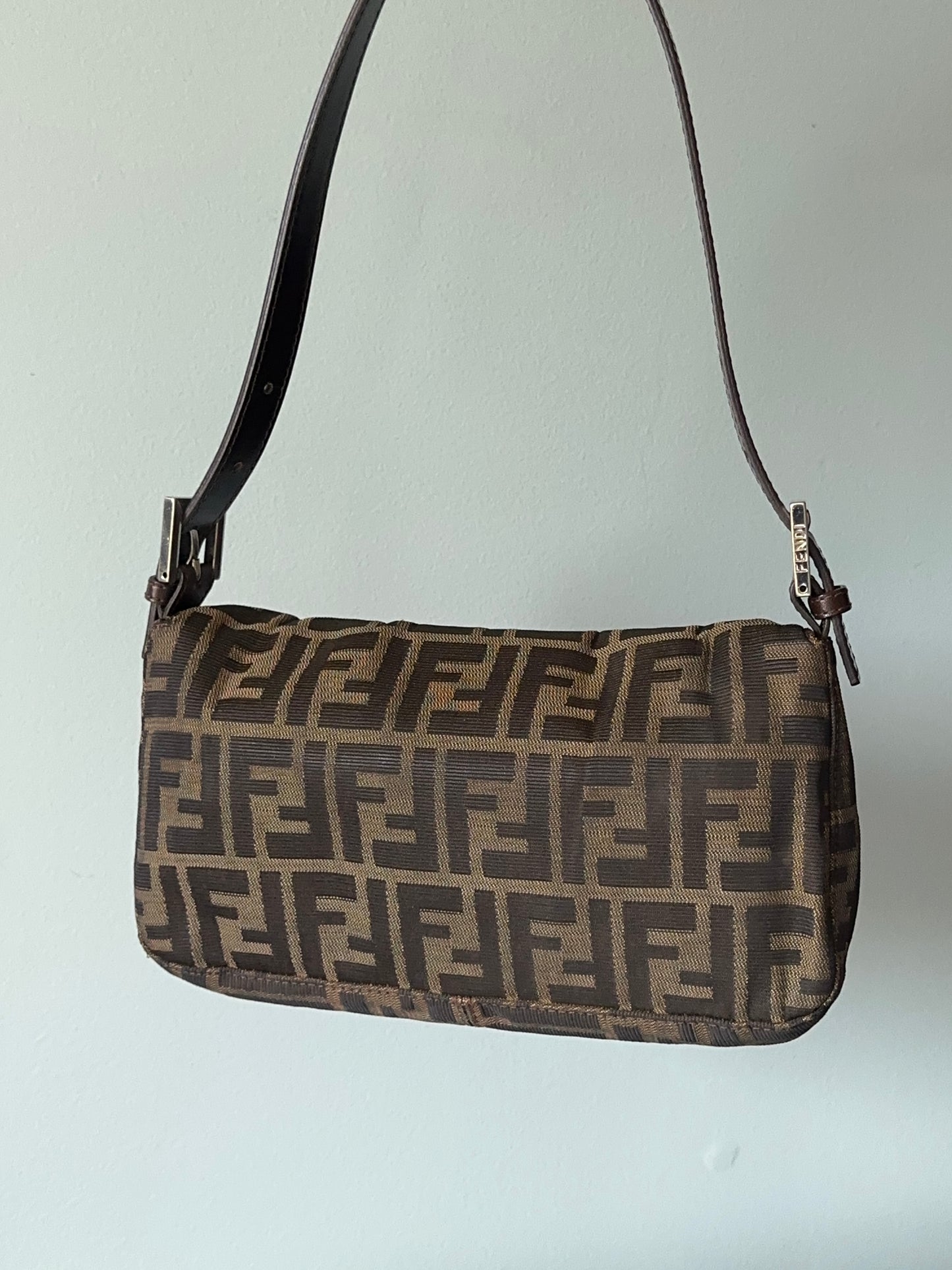 Fendi Zucca Baguette Bag