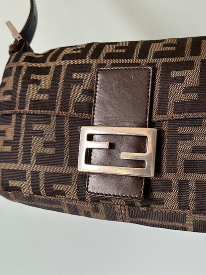 Fendi Zucca Baguette Bag