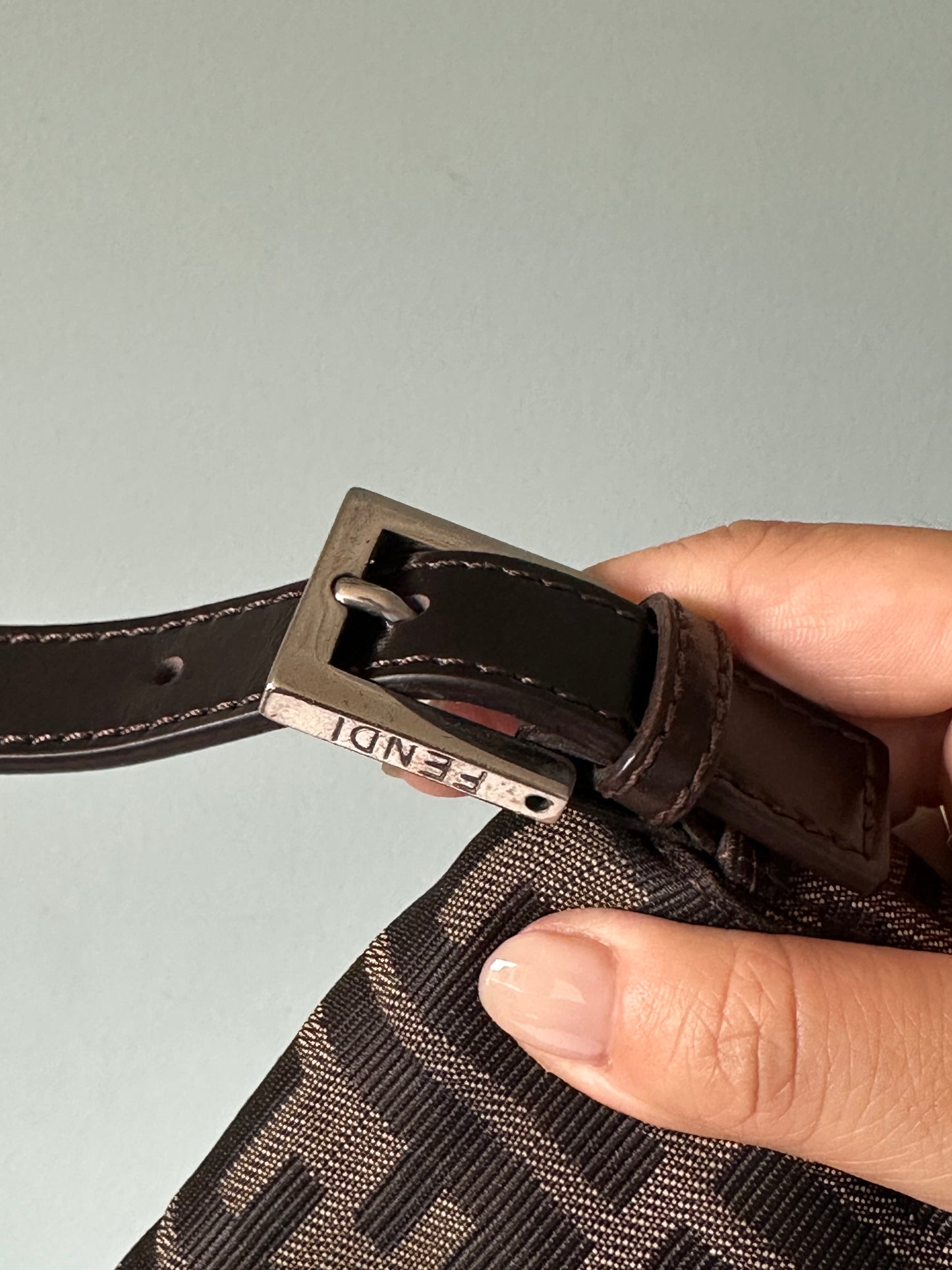 Fendi Zucca Baguette Bag