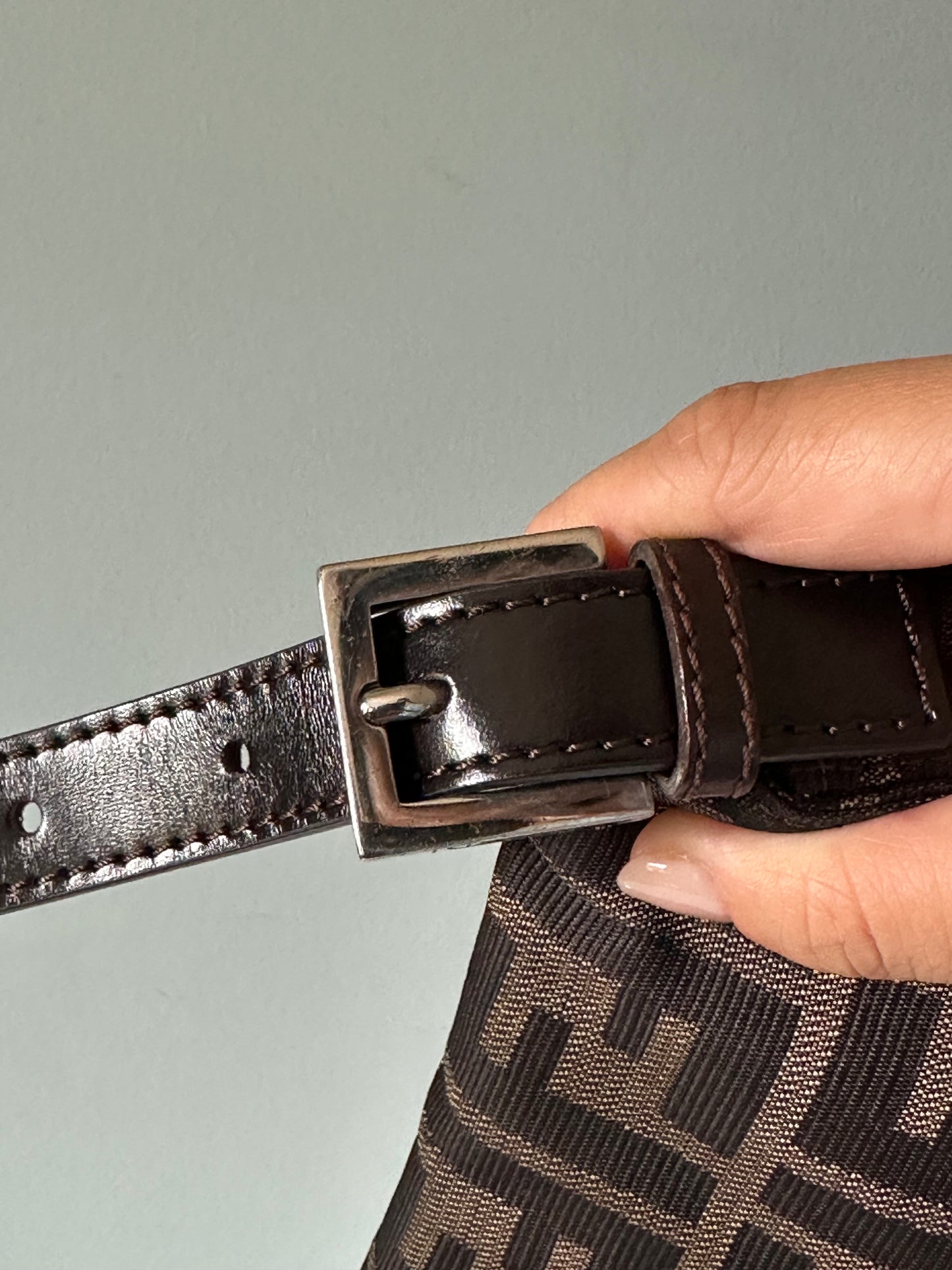 Fendi Zucca Baguette Bag