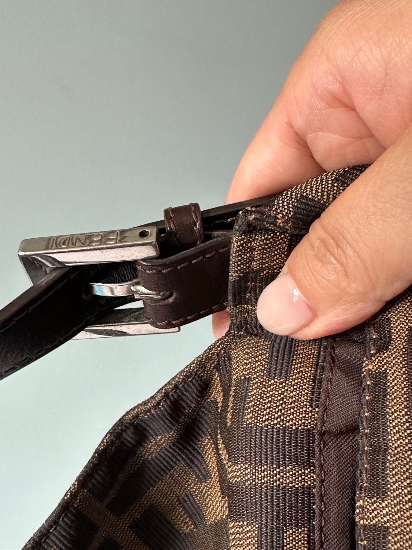 Fendi Zucca Baguette Bag