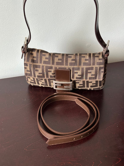 Fendi Zucca Baguette Bag