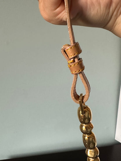 Christian Dior Malice Denim Golden Bead Shoulder Bag