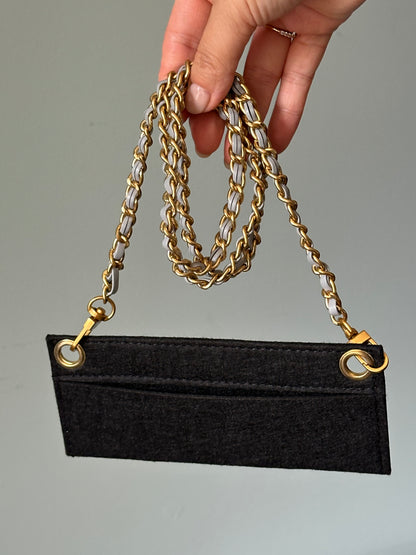 Prada Baby Blue Saffiano Continental Wallet with Chain