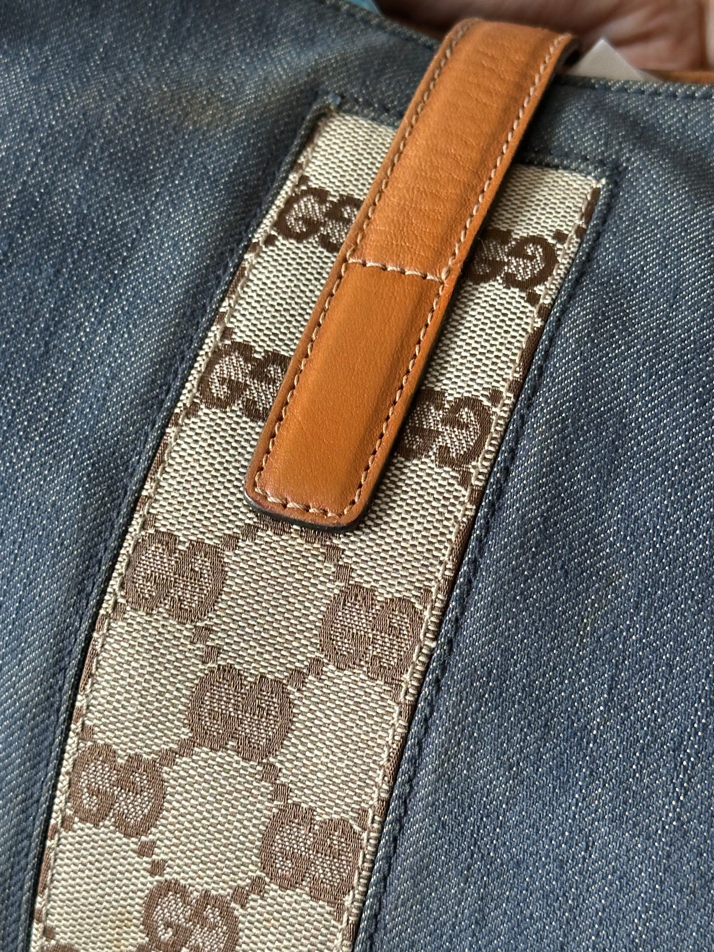 Gucci Large Jackie Denim Hobo Bag
