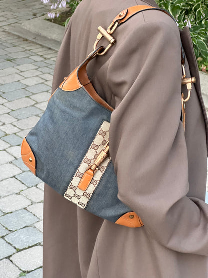 Gucci Large Jackie Denim Hobo Bag
