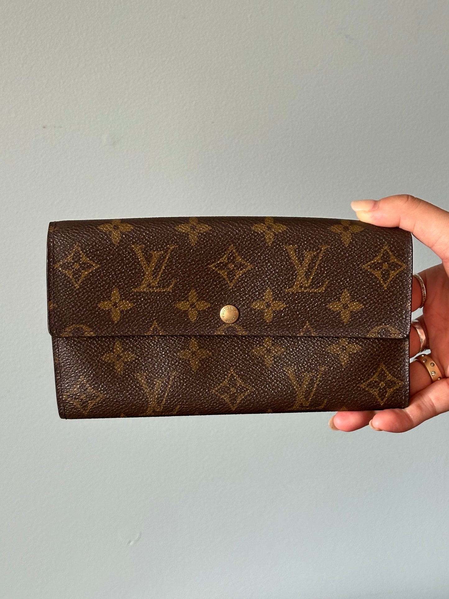 Louis Vuitton Monogram Snap Long Wallet