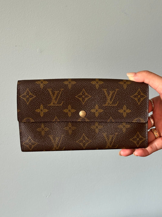 Louis Vuitton Monogram Snap Long Wallet