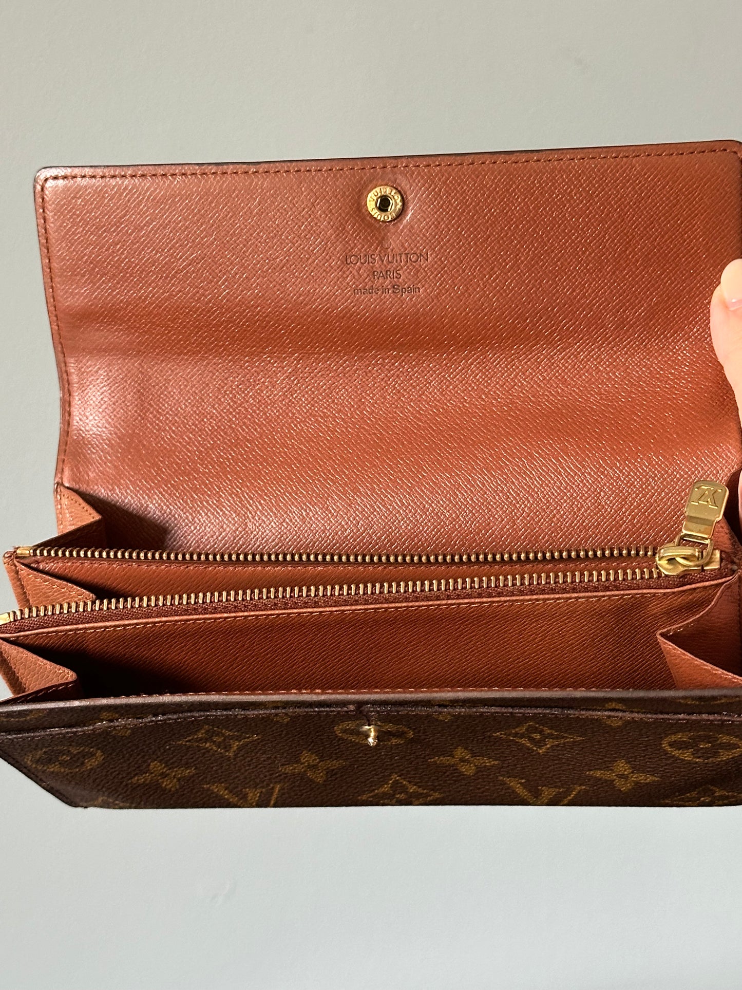 Louis Vuitton Monogram Snap Long Wallet