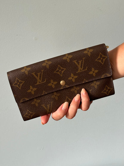 Louis Vuitton Monogram Snap Long Wallet