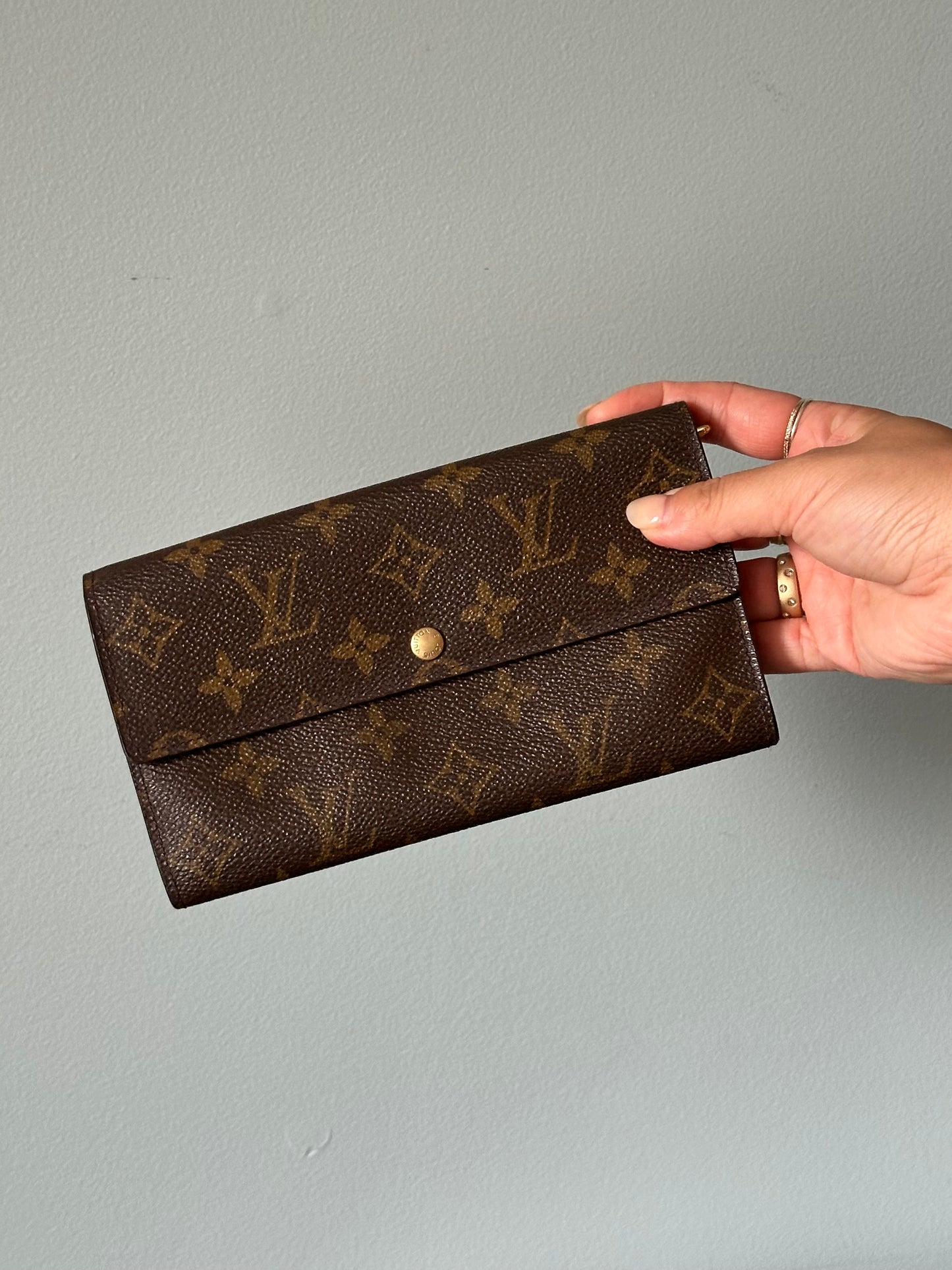 Louis Vuitton Monogram Snap Long Wallet