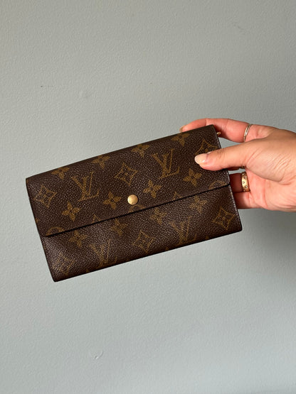 Louis Vuitton Monogram Snap Long Wallet