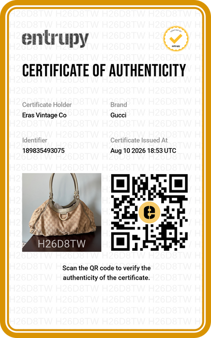 Gucci GG Canvas Abbey D-Ring Shoulder Bag Hobo Tote - Pistachio Green