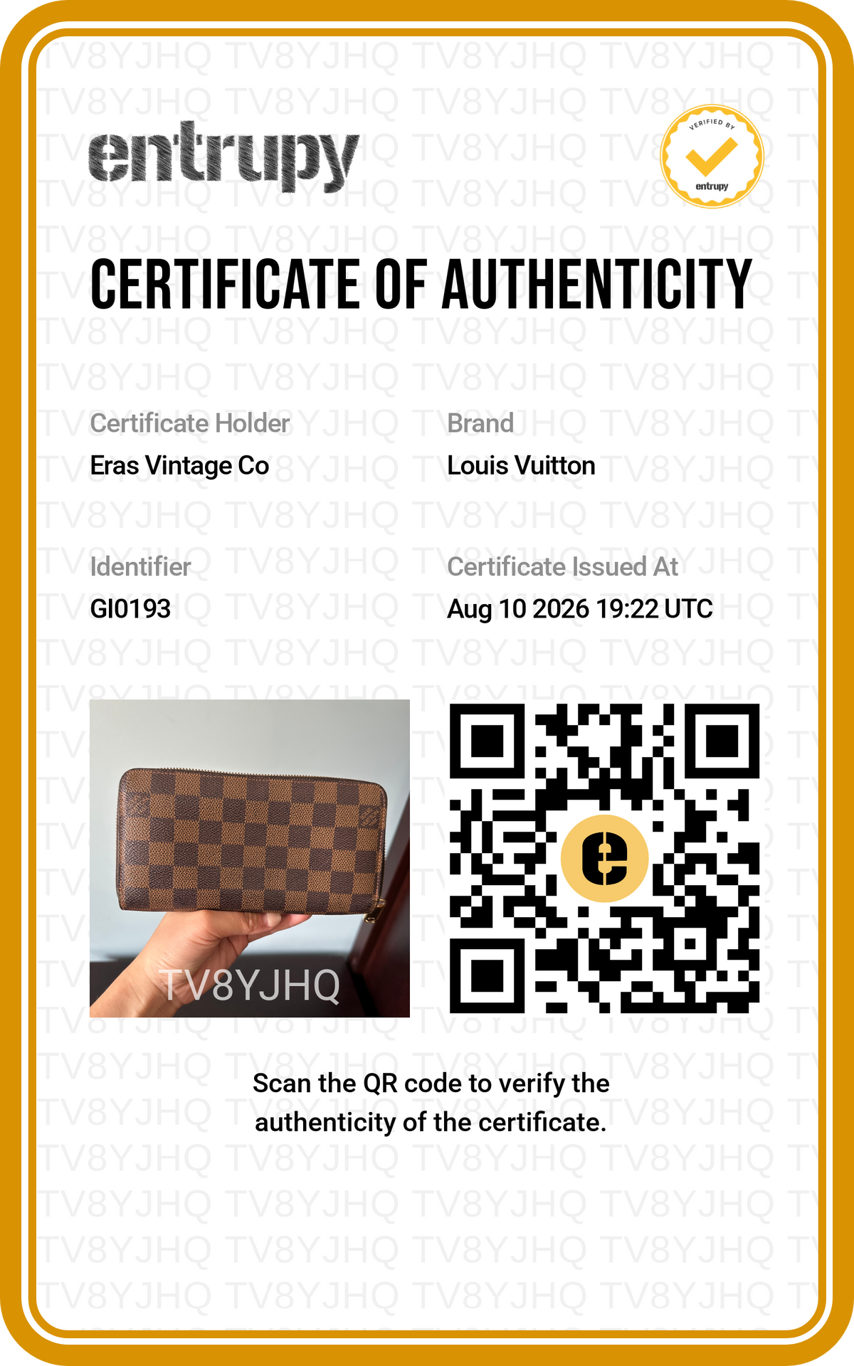 Louis Vuitton Damier Ebene Zippy Wallet
