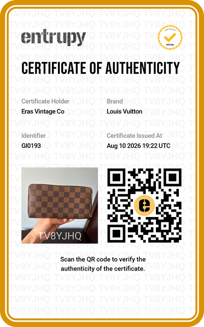 Louis Vuitton Damier Ebene Zippy Wallet