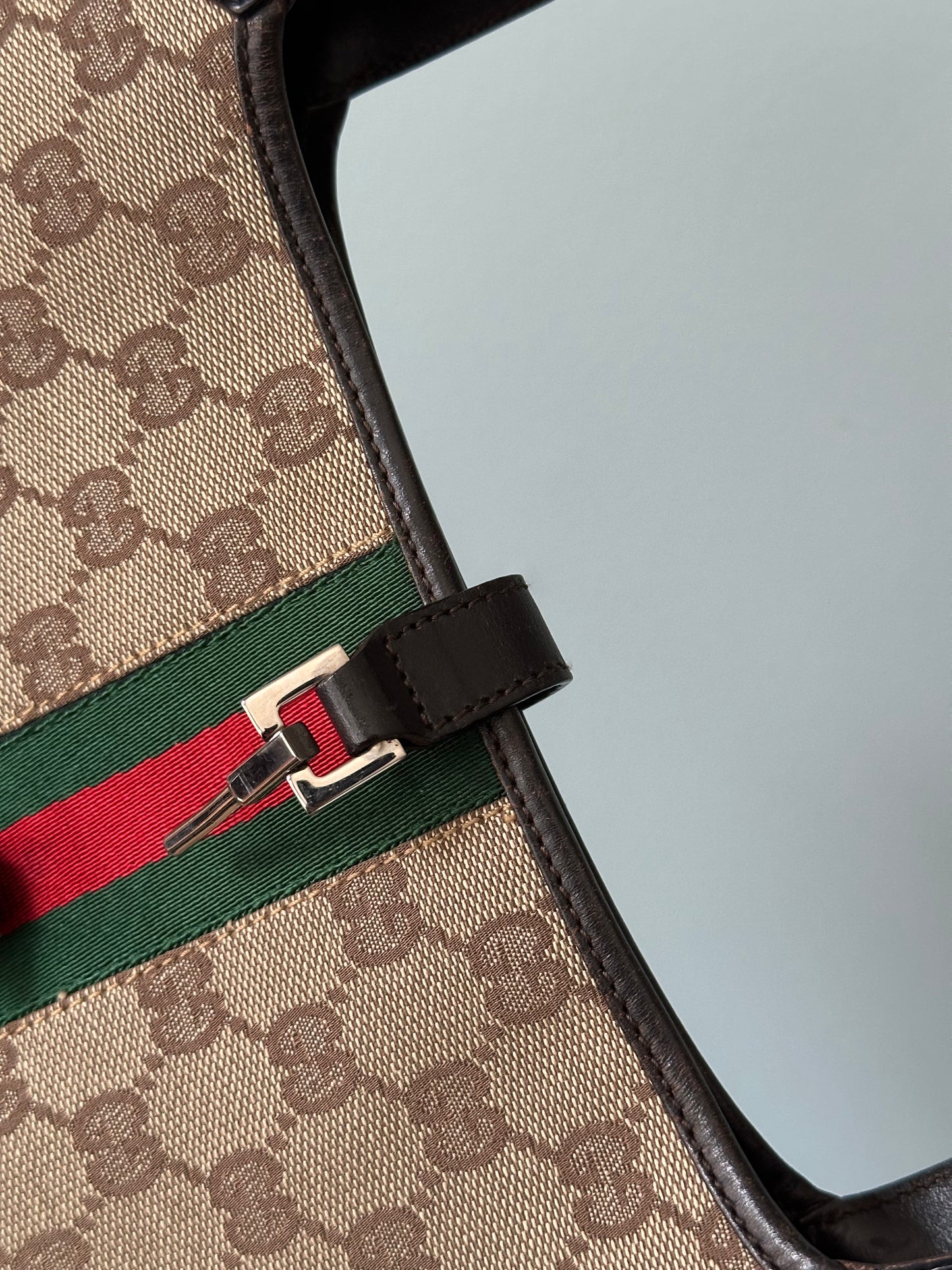 Gucci Jackie 1961 GG Canvas Shoulder Bag