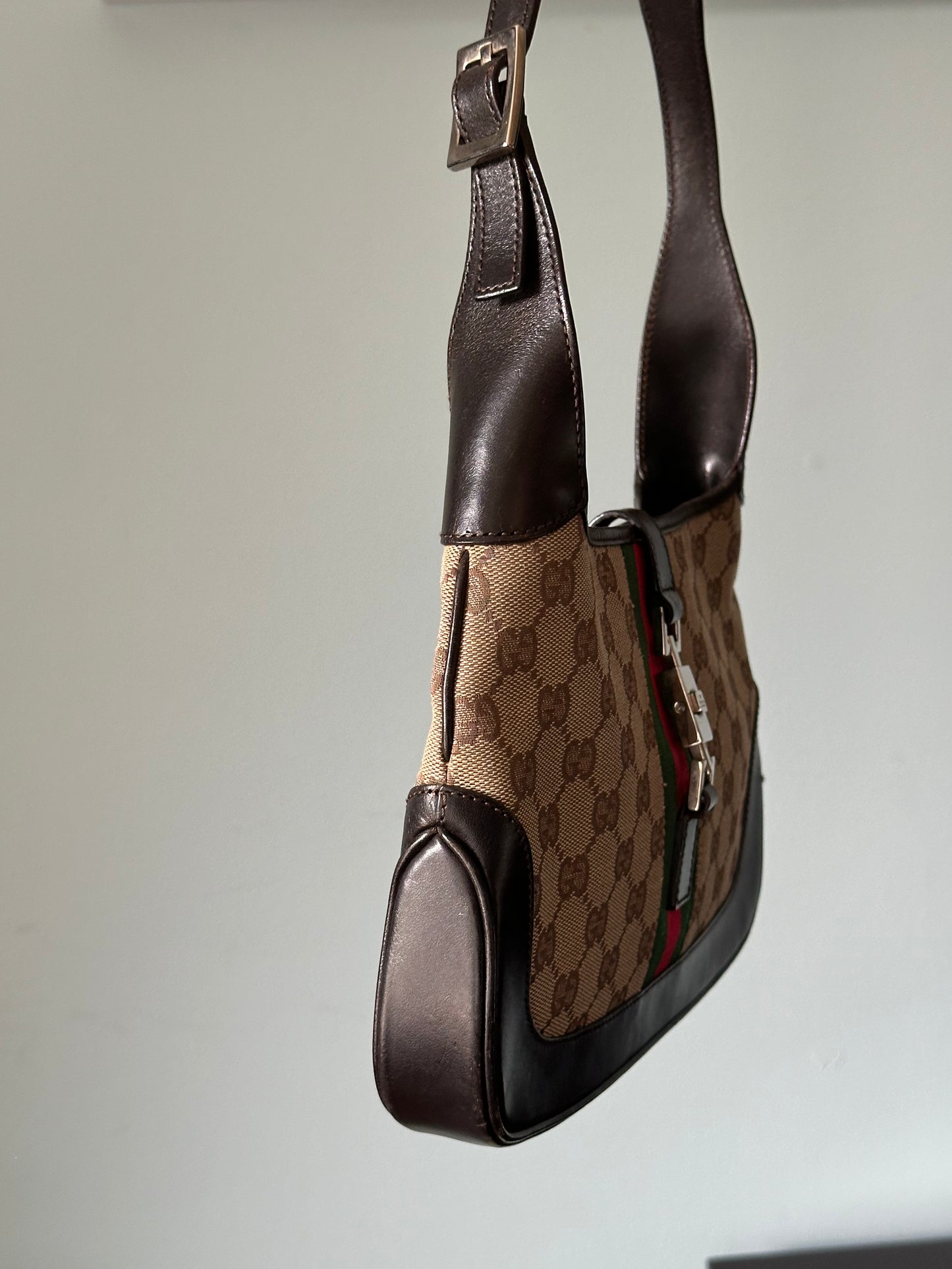 Gucci Jackie 1961 GG Canvas Shoulder Bag