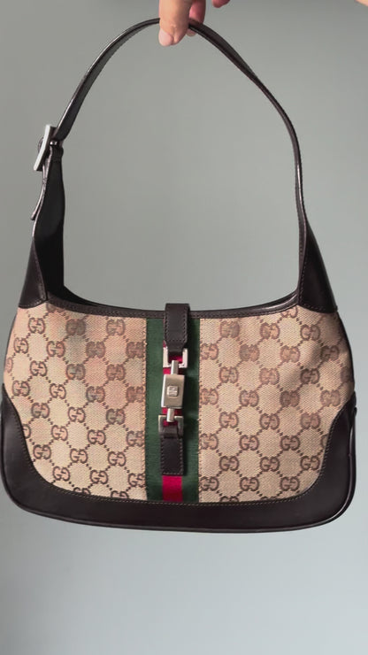 Gucci Jackie 1961 GG Canvas Shoulder Bag