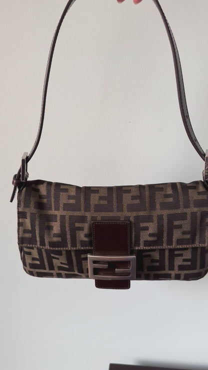 Fendi Zucca Baguette Bag